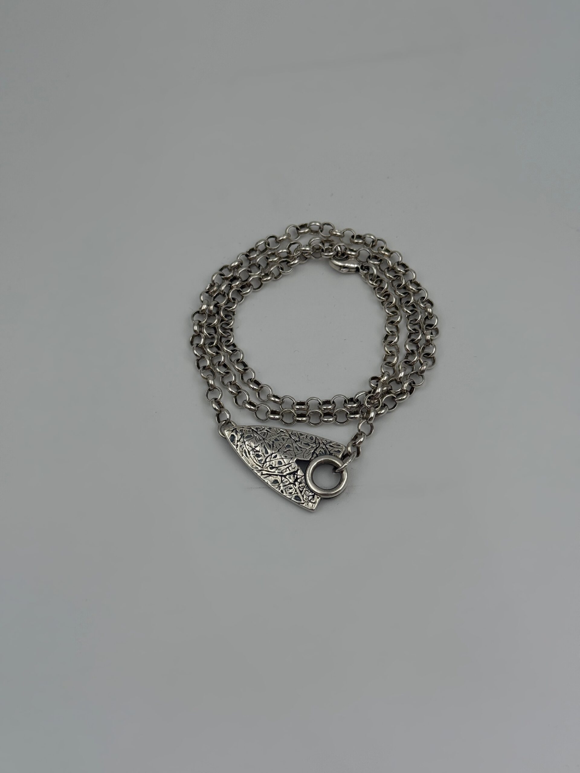 Elämäni roihu -ranneketju 60 cm Hopeinen Kalevala Elämän roihu -rannekoru/kaulakoru 60 cm - Image 2